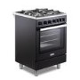 DeLonghi 60cm Gas Cooker - Black