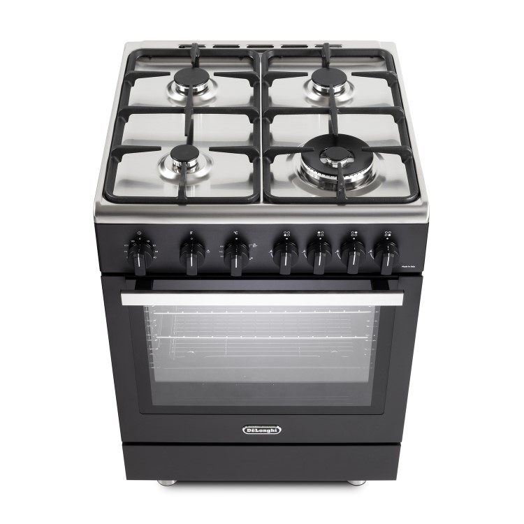 DeLonghi 60cm Gas Cooker - Black