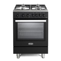 DeLonghi 60cm Gas Cooker - Black