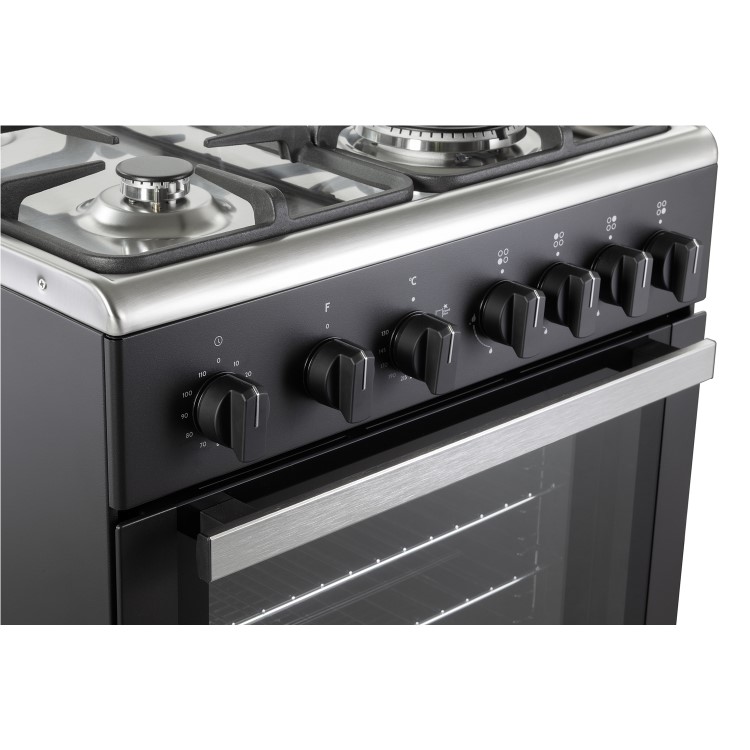 DeLonghi 60cm Gas Cooker - Black