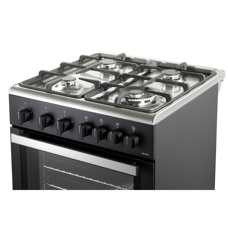 DeLonghi 60cm Gas Cooker - Black