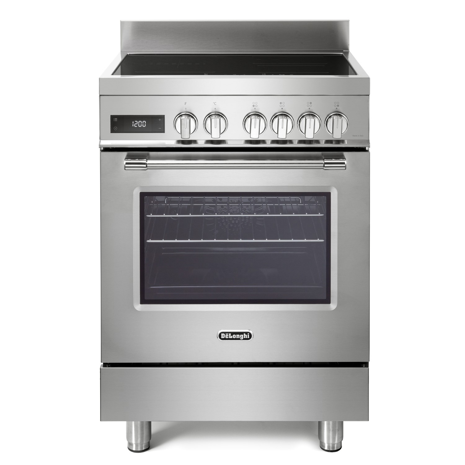 DeLonghi 60cm Electric Range Cooker Stainless Steel