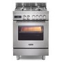 DeLonghi 60cm Dual Fuel Range Cooker - Stainless steel