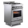 DeLonghi 60cm Dual Fuel Range Cooker - Stainless steel