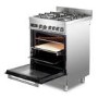 DeLonghi 60cm Dual Fuel Range Cooker - Stainless steel