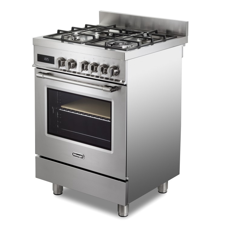 DeLonghi 60cm Dual Fuel Range Cooker - Stainless steel