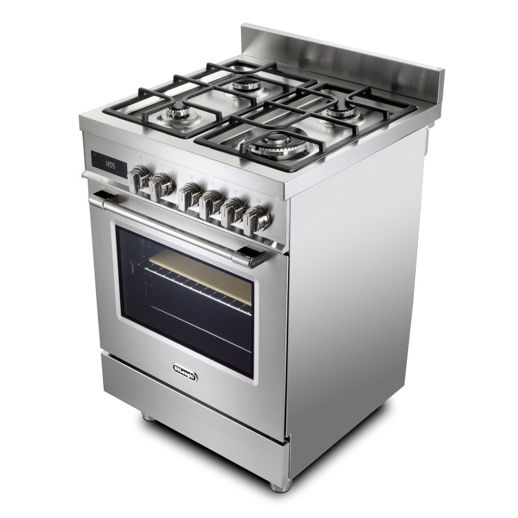 DeLonghi 60cm Dual Fuel Range Cooker - Stainless steel