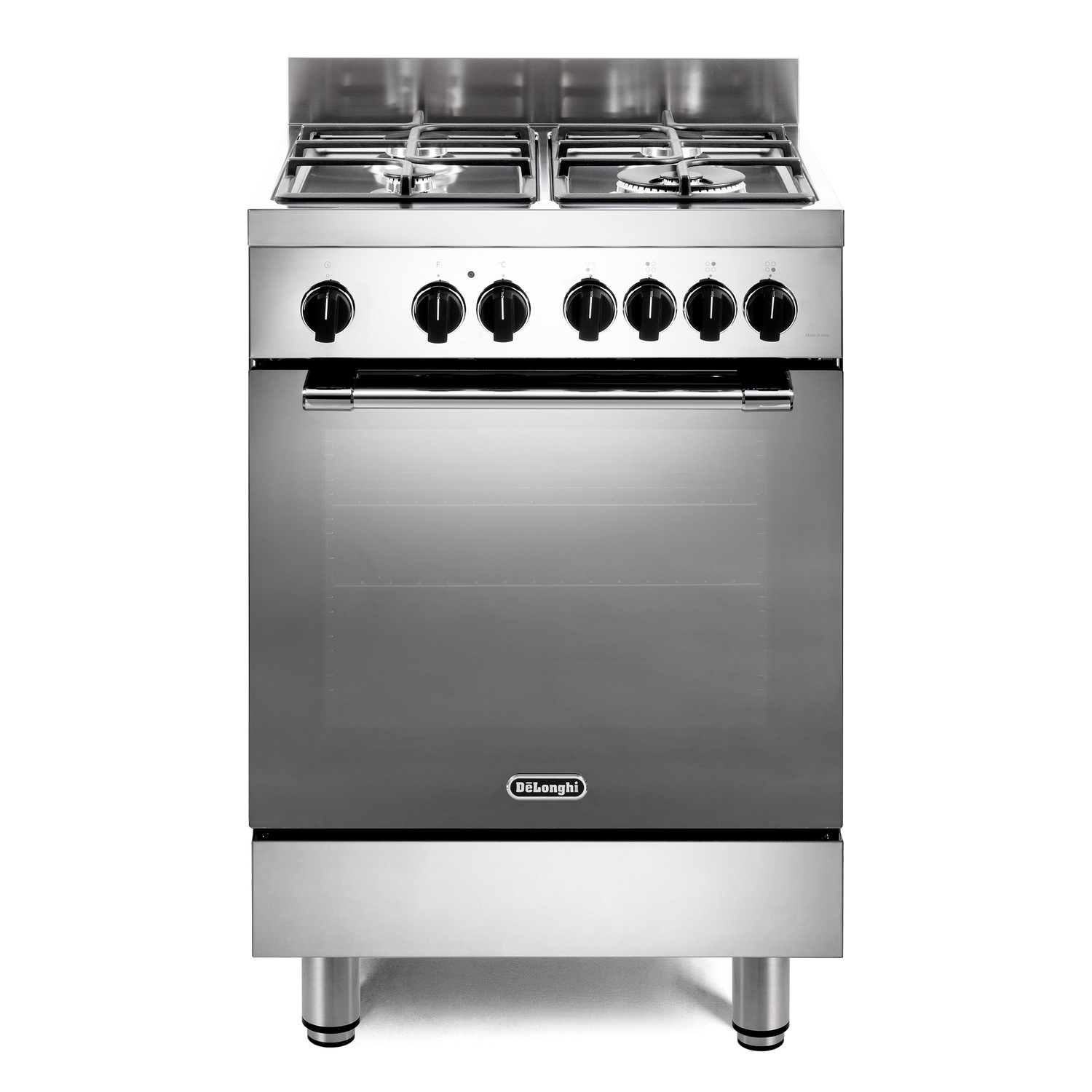 DeLonghi 60cm Dual Fuel Range Cooker Stainless steel