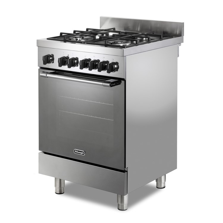 DeLonghi 60cm Dual Fuel Range Cooker - Stainless steel