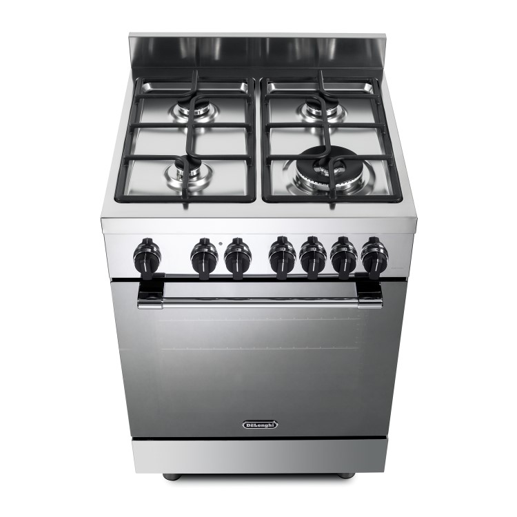 DeLonghi 60cm Dual Fuel Range Cooker - Stainless steel