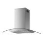 De Santii 90cm Curved Island Cooker Hood - Stainless Steel