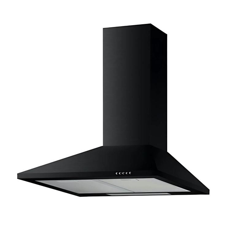 De Santii 60cm Chimney Cooker Hood - Black