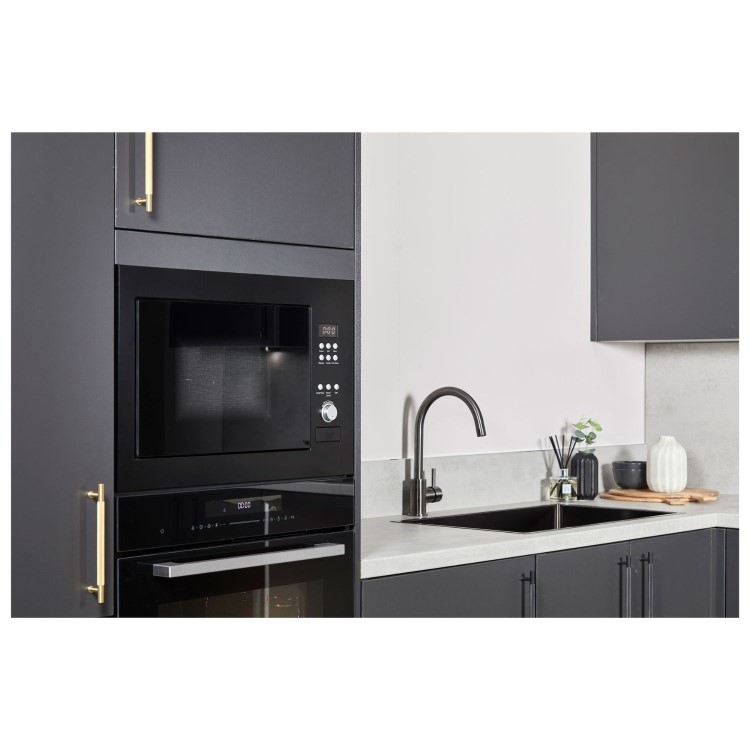 De Santii 31L Built-In Combination Microwave Oven - Black