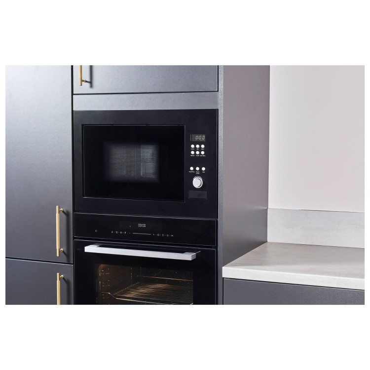 De Santii 31L Built-In Combination Microwave Oven - Black