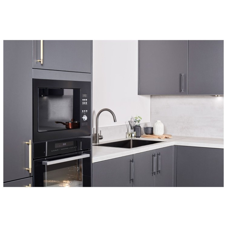 De Santii 31L Built-In Combination Microwave Oven - Black
