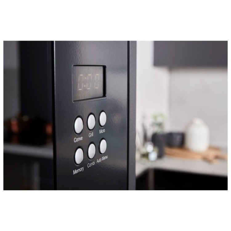 De Santii 31L Built-In Combination Microwave Oven - Black