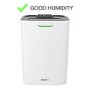 GRADE A1 - electriQ 8 litre Fast-Dry Desiccant  Dehumidifier with Air Purifier for 2-5 bed House
