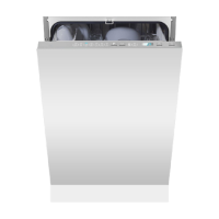 De Santii Integrated Slimline Dishwasher - Silver control panel 