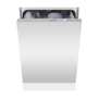 De Santii Integrated Slimline Dishwasher - Silver control panel 