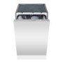 De Santii Integrated Slimline Dishwasher - Silver control panel 