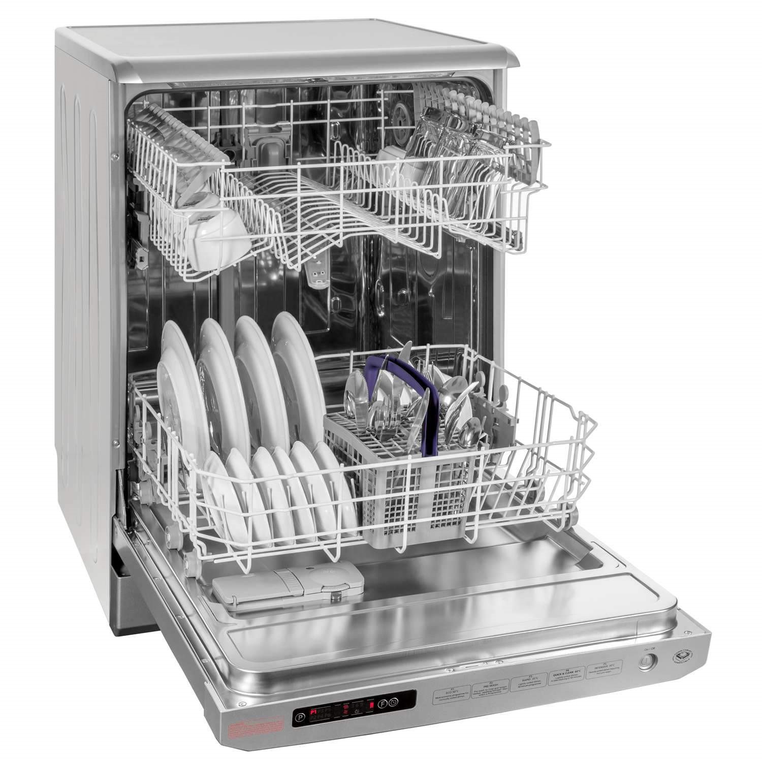 Beko DSFN1534S 12 Place Freestanding Dishwasher Silver Appliances Direct