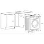 De Santii 8kg Wash 6kg Dry 1400rpm Integrated Washer Dryer - White