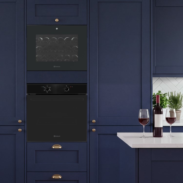 De Santii 19 Bottle Capacity Single Zone Wine Cooler - Black