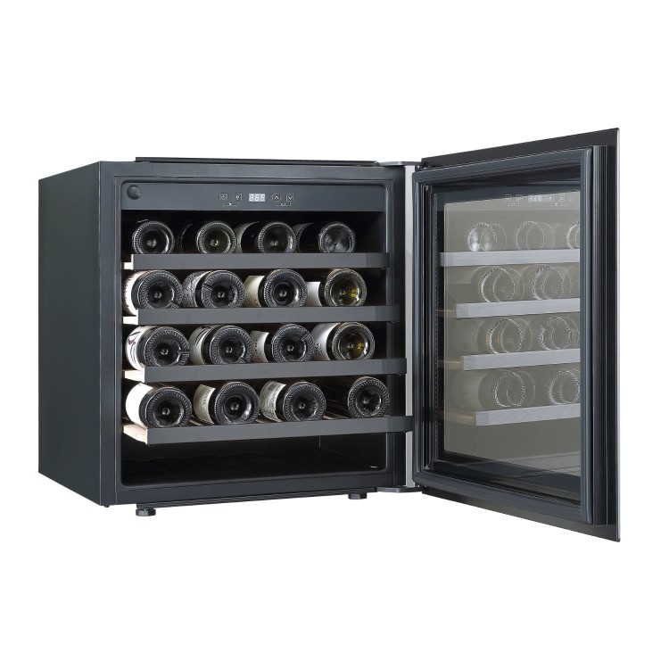 De Santii 36 Bottle Capacity Single Zone Wine Cooler - Black