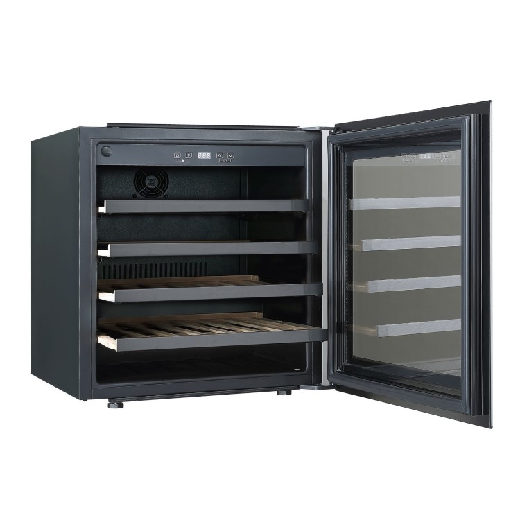 De Santii 36 Bottle Capacity Single Zone Wine Cooler - Black