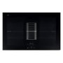 De Santii 77cm 4 Zone Induction Hob with Downdraftt - Black