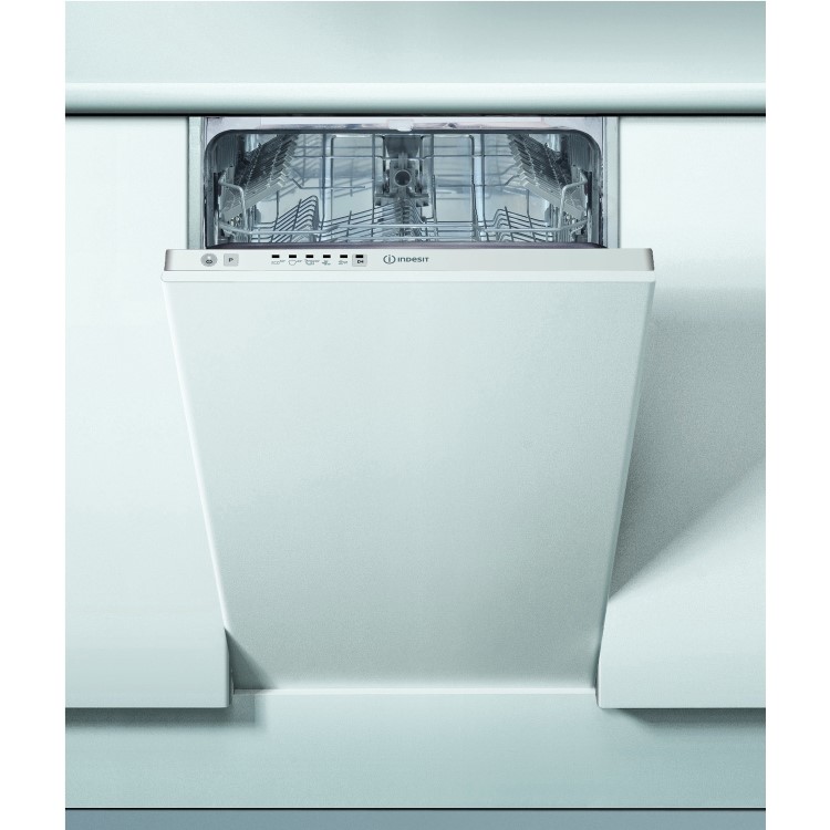 INDESIT DSIE2B10 10 Place Slimline Fully Integrated Dishwasher with Quick Wash - White