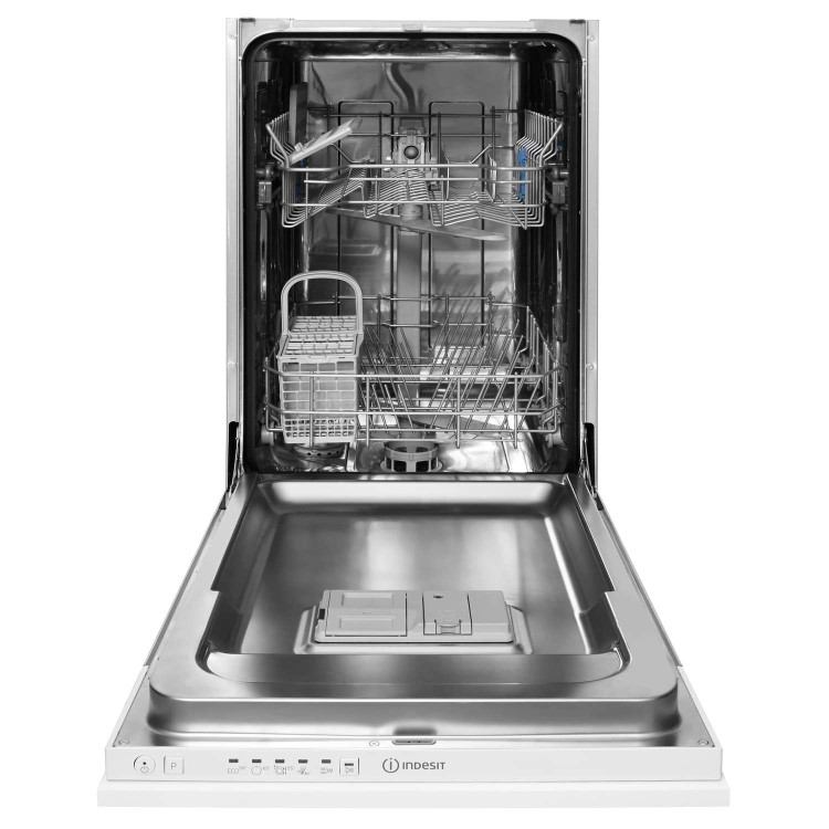 INDESIT DSIE2B10 10 Place Slimline Fully Integrated Dishwasher with Quick Wash - White