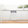 Indesit Push&Go Integrated Slimline Dishwasher - Silver control panel