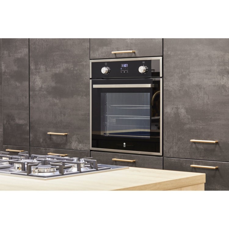 De Santii Electric Fan Single Oven - Black
