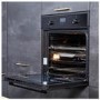 De Santii Electric Fan Single Oven - Black