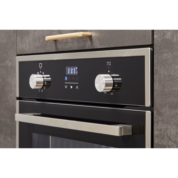 De Santii Electric Fan Single Oven - Black
