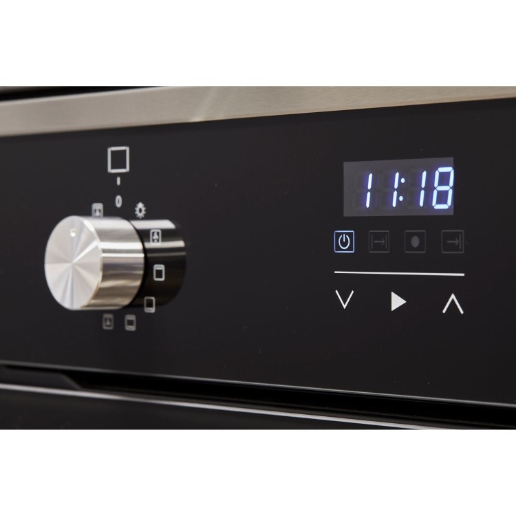 De Santii Electric Fan Single Oven - Black