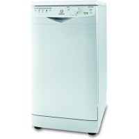 GRADE A1 - Indesit DSR15B1 10 Place Freestanding Slimline Dishwasher - White