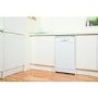 GRADE A1 - Indesit DSR15B1 10 Place Freestanding Slimline Dishwasher - White