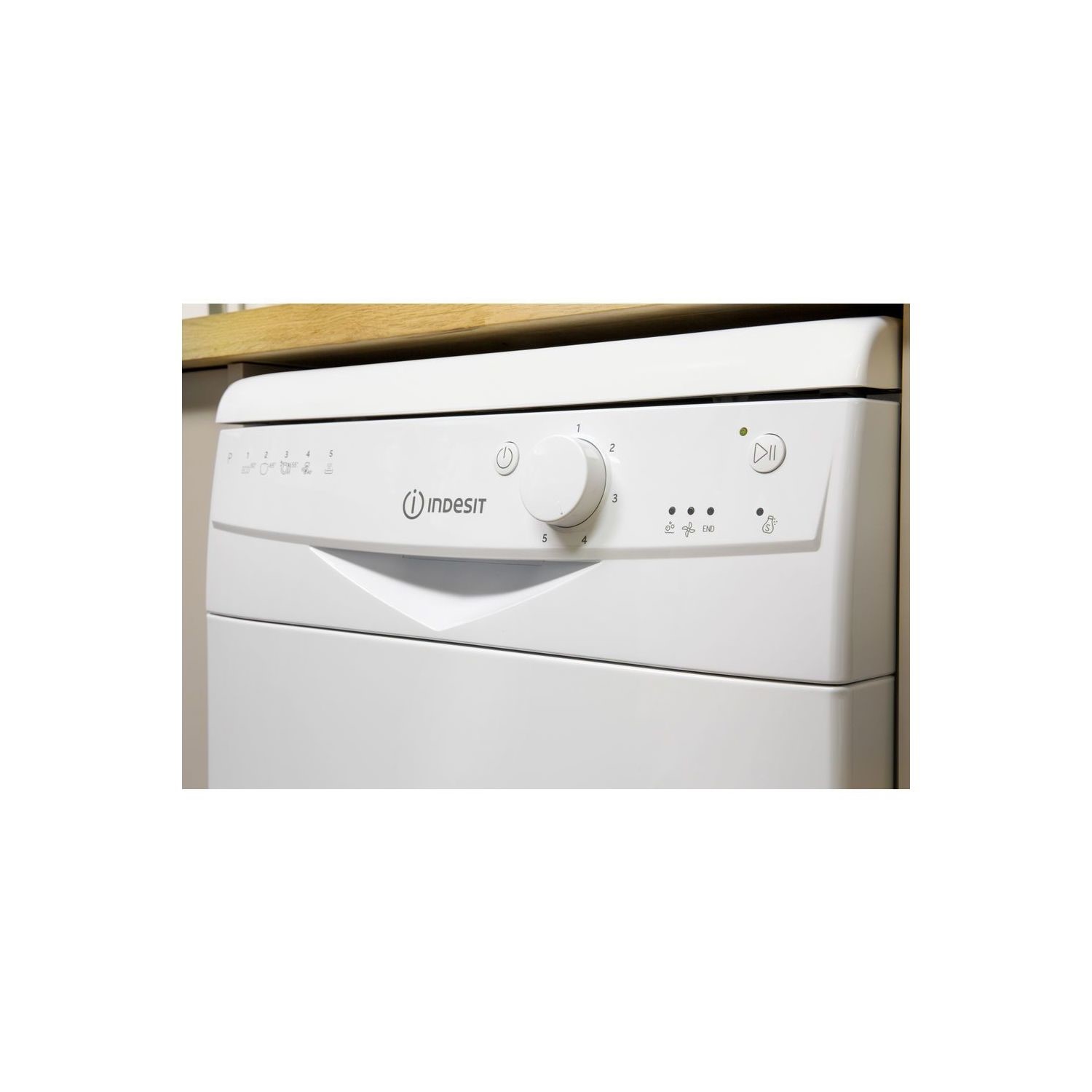Indesit DSR15B1 10 Place Slimline Freestanding Dishwasher White