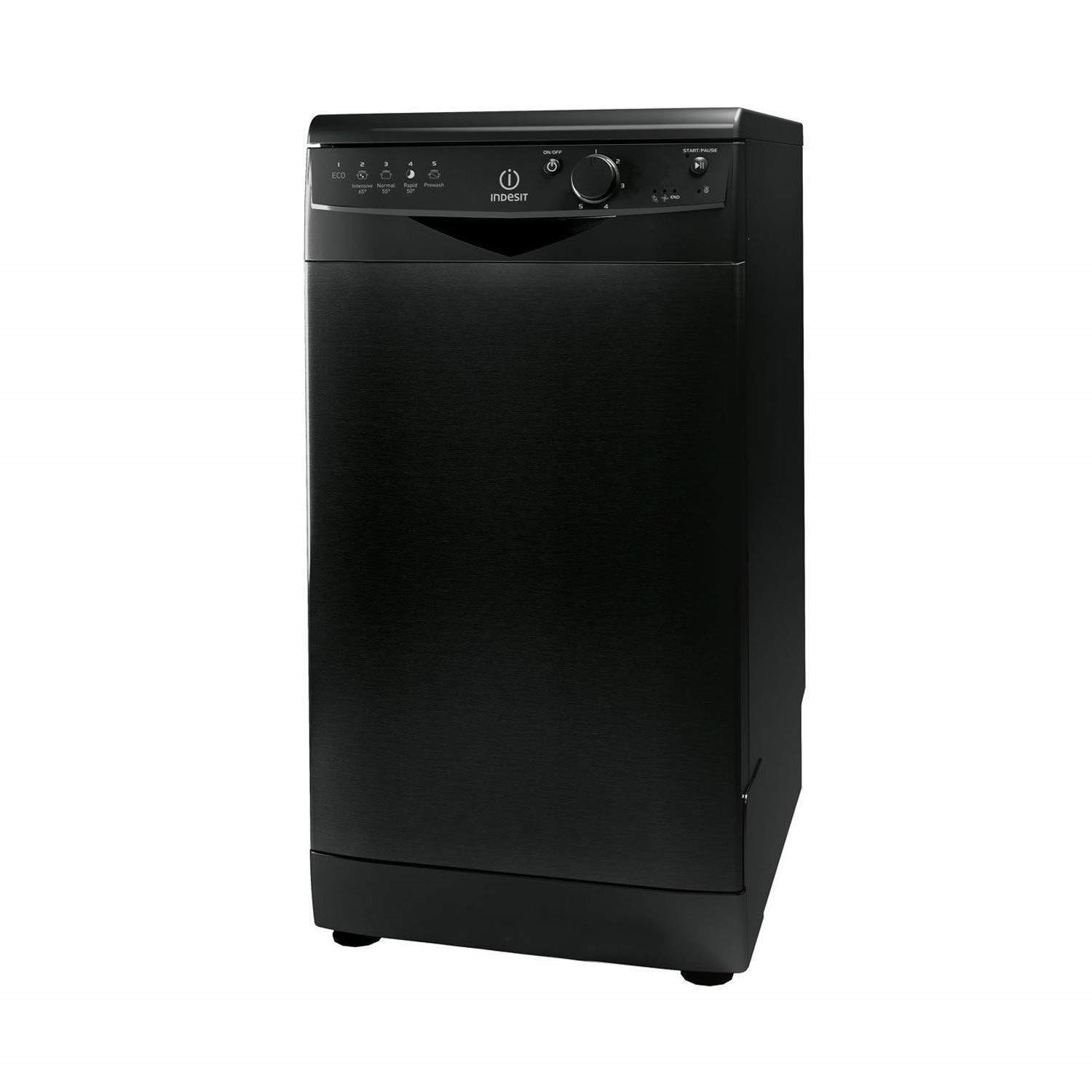 Indesit DSR15BK 10 Place Slimline Freestanding Dishwasher Black