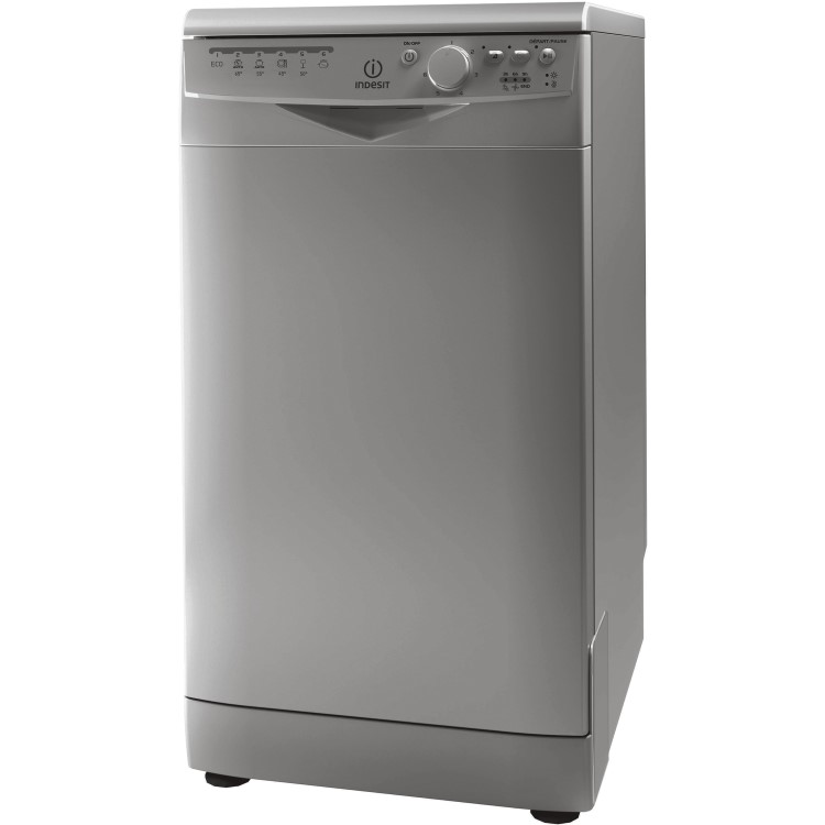 Indesit DSR26B1S 10 Place Slimline Freestanding Dishwasher - Silver