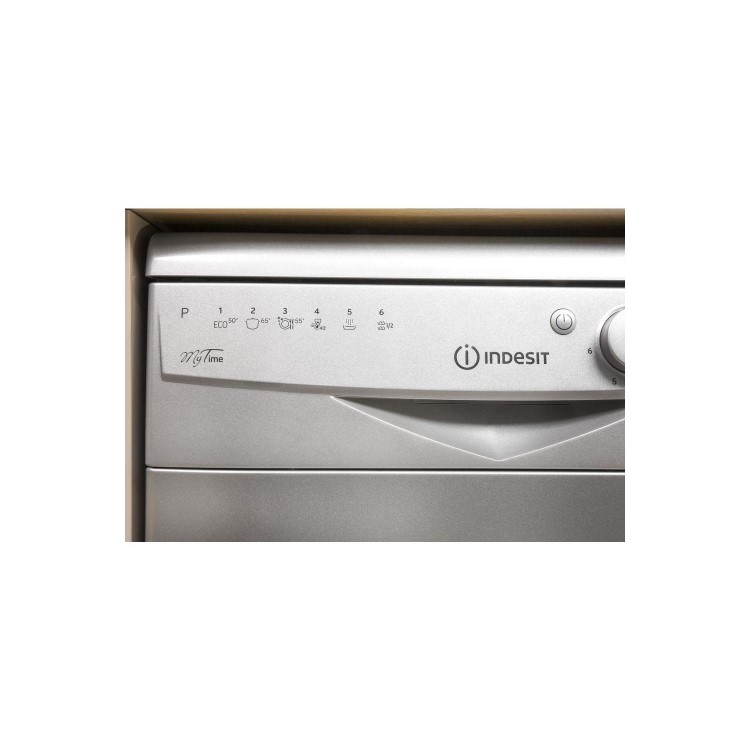 Indesit DSR26B1S 10 Place Slimline Freestanding Dishwasher - Silver