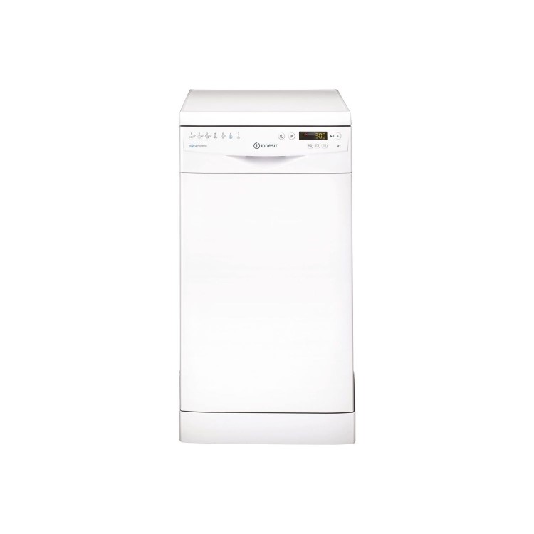Indesit Extra DSR57M96Z 10 Place Slimline Freestanding Dishwasher with Quick Wash - White