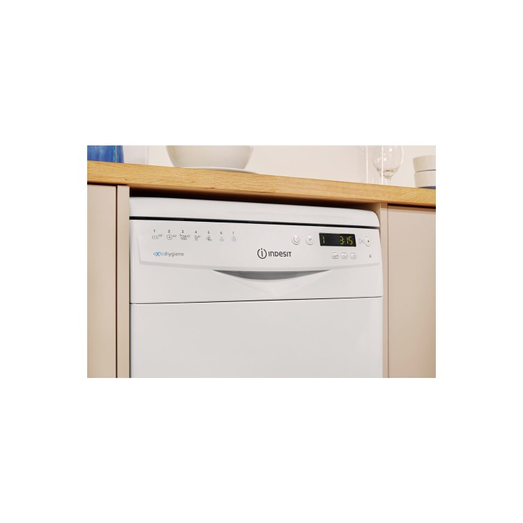 Indesit Extra DSR57M96Z 10 Place Slimline Freestanding Dishwasher with Quick Wash - White