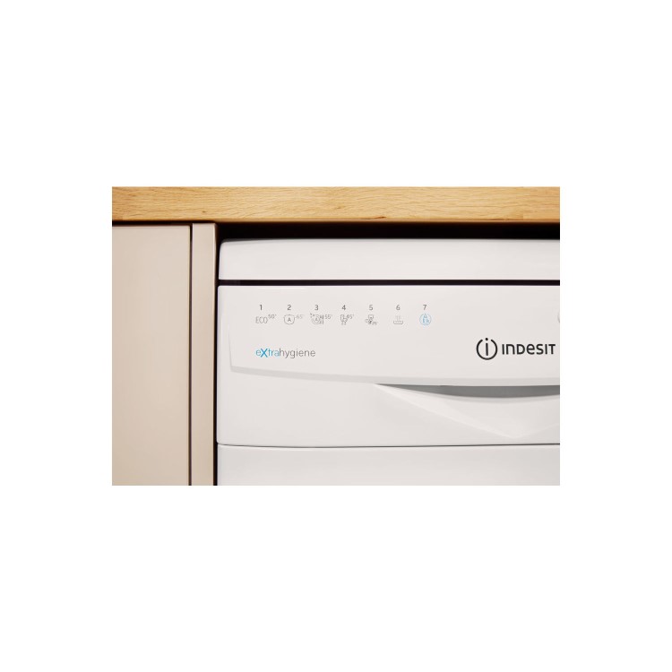 Indesit Extra DSR57M96Z 10 Place Slimline Freestanding Dishwasher with Quick Wash - White