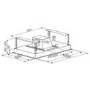 De Santii 110cm Ceiling Extractor Cooker Hood - Stainless Steel