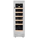 DSVIN319/SS De Santii 19 Bottle Capacity Single Zone Built in Wine Cooler - Stainless Steel