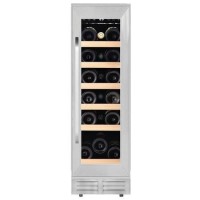 De Santii 19 Bottle Capacity Single Zone Built in Wine Cooler - Stainless Steel