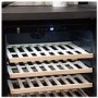 De Santii 52 Bottle Capacity Single Zone Built in Wine Cooler - Black